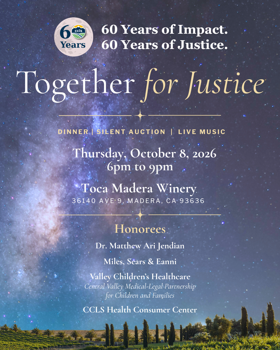 Poster for Together for Justice 20206